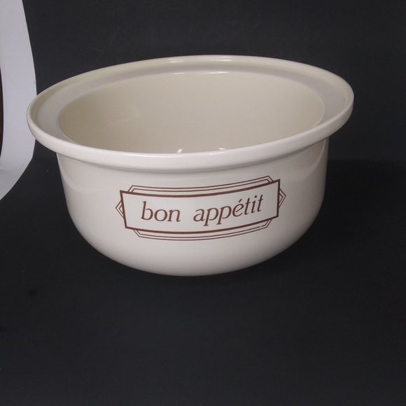 Hornsea England mixing bowl Bon Appetit cream colored - Picture 2 of 15